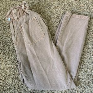 Dusty Purple Paper Bag Pants